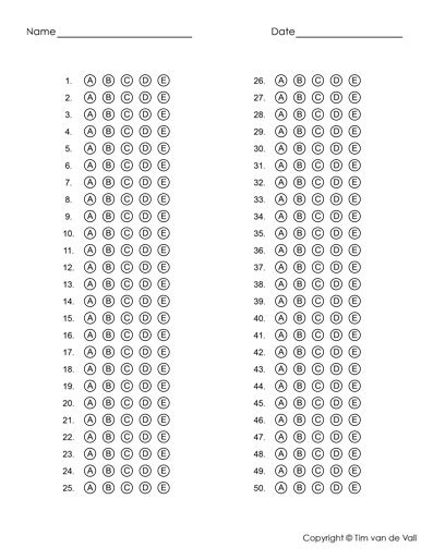 school exam test papers templates white|free printable answer sheets.